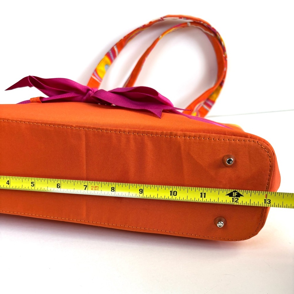 kate spade Orange & Pink Canvas Bow Tote - Picture 7 of 15
